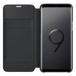 Samsung LED View Cover EF-NG960PBEGWW - оригинален кожен калъф през който виждате информация от дисплея за Samsung Galaxy S9 (черен) 3