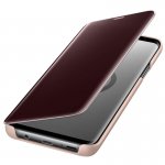 Samsung Clear View Stand Cover EF-ZG965CFEGWW - оригинален кейс с поставка, през който виждате информация от дисплея за Samsung Galaxy S9 Plus (златист) 3