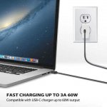 iLuv USB-C to USB-A Sync And Charge Cable - кабел за MacBook и устройства с USB-C порт (1 м) (черен) 2