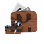 STM Judge Laptop Brief - дизайнерска чанта с дръжки за MacBook и преносими компютри до 15.4 инча (кафяв) 5