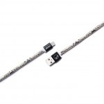 PlusUs LifeStar Handcrafted Lightning Cable - ръчно изработен сертифициран Lightning кабел за iPhone, iPad и iPod (1м.) (черен-бял) 2