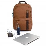 STM Banks Backpack - елегантна и стилна раница за MacBook Pro 15 и лаптопи до 15 инча (кафяв) 4