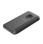 Incipio NGP Folio Case - удароустойчив хоризонтален кожен калъф, тип портфейл за Samsung Galaxy S9 (сив-прозрачен) 7