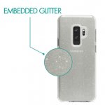 Skech Matrix Case Snow Sparkle - удароустойчив TPU калъф за Samsung Galaxy S9 Plus (сребрист-прозрачен) 5