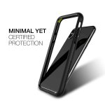 Patchworks Level Silhouette - удароустойчив хибриден бъмпер за iPhone XS, iPhone X (черен)  2
