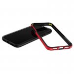 Patchworks Level Silhouette - удароустойчив хибриден бъмпер за iPhone XS, iPhone X (черен-червен)  8