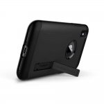Spigen Slim Armor Case - хибриден кейс с поставка и най-висока степен на защита за iPhone XS, iPhone X (черен) 5