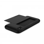 Spigen Slim Armor Case CS - хибриден кейс с отделение за кр. карти и най-висока степен на защита за iPhone XS, iPhone X (черен) 4