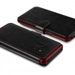 Verus Dandy Layered Case - кожен калъф, тип портфейл за Samsung Galaxy S9 (черен) 4