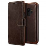 Verus Dandy Layered Case - кожен калъф, тип портфейл за Samsung Galaxy S9 (тъмнокафяв) 3