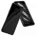 Spigen Liquid Crystal Case - тънък качествен термополиуретанов кейс за Samsung Galaxy S9 Plus (черен-мат)  2
