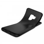 Spigen Liquid Air Case - тънък качествен термополиуретанов кейс за Samsung Galaxy S9 (черен-мат)  2
