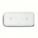 Zens Dual Wireless Charger Stand 10W with Power Supply ZEDC02W - двойна станция за безжично зареждане на Qi съвместими устройства (бял) 2