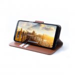 JT Berlin LeatherBook Kreuzberg Case - хоризонтален кожен (естествена кожа) калъф тип портфейл за Samsung Galaxy S9 (кафяв) 2