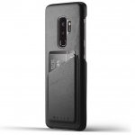 Mujjo Leather Wallet Case - кожен (естествена кожа) кейс с джоб за кредитна карта за Samsung Galaxy S9 Plus (черен) 3
