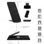 4smarts Inductive Fast Charger VoltBeam Evo 10W - поставка (пад) за безжично захранване за QI съвместими устройства (черен) 4