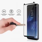 Prodigee 3D Super Glass - калено стъклено защитно покритие за дисплея на Samsung Galaxy S8 (прозрачен-черен) 1