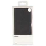 Nokia Slim Flip Case CP-308 - оригинален кожен калъф с отделение за кр. карта за Nokia 6 (2018) (черен) 3