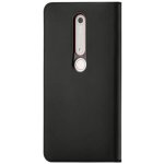 Nokia Slim Flip Case CP-308 - оригинален кожен калъф с отделение за кр. карта за Nokia 6 (2018) (черен) 1