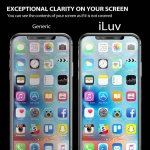 iLuv Anti Blue Light Tempered Glass - калено стъклено защитно покритие със защита за очите за дисплея на iPhone XS, iPhone X (прозрачен) 4