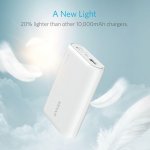 Anker PowerCore 10000 mAh с PowerIQ и VoltageBoost- преносима външна батерия (2.4 Ампера) с технология за бързо зареждане (бял) 5