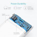 Anker PowerCore 10000 mAh с PowerIQ и VoltageBoost- преносима външна батерия (2.4 Ампера) с технология за бързо зареждане (бял) 1