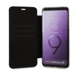 BMW M Collection Booktype Case - дизайнерски кожен калъф, тип портфейл за Samsung Galaxy S9 (черен-син) 2
