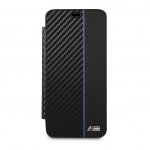 BMW M Collection Booktype Case - дизайнерски кожен калъф, тип портфейл за Samsung Galaxy S9 (черен-син) 3