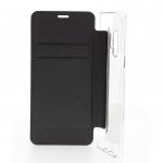 Guess Iridescent Book Case - дизайнерски кожен калъф, тип портфейл за Samsung Galaxy S9 (черен) 1