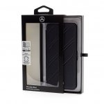 Mercedes-Benz New Organic I Booktype Case - кожен калъф (естествена кожа), тип портфейл за Samsung Galaxy S9 Plus (тъмносин) 3
