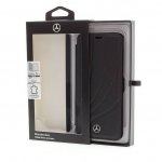 Mercedes-Benz New Organic II Booktype Case - кожен калъф (естествена кожа), тип портфейл за Samsung Galaxy S9 Plus (черен) 3