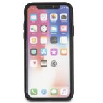 Mercedes-Benz Pattern III Leather Hard Case - кожен кейс (естествена кожа) за iPhone XS, iPhone X (тъмносив) 2