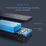 Anker PowerCore Elite 20000 mAh Power Bank с PowerIQ - преносима външна батерия с 3 USB изхода за зареждане и 2 microUSB входа за презареждане (черен) 5