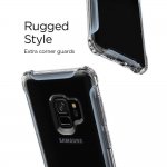 Spigen Rugged Crystal - термополиуретанов кейс с най-висока степен на защита за Samsung Galaxy S9 (прозрачен) 4