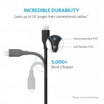 Anker Powerline Lightning cable - сертифициран Lightning кабел за iPhone, iPad и iPod с Lightning (0,9 м) (тъмносив) 2