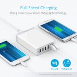 Anker PowerPort 6 Ports (60W) с PowerIQ и VoltageBoost - захранване с 6 x USB изхода за мобилни телефони и таблети (бял) 1