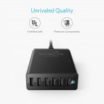 Anker PowerPort 6 Ports (60W) с PowerIQ и VoltageBoost - захранване с 6 x USB изхода за мобилни телефони и таблети (черен) 5
