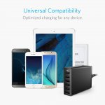 Anker PowerPort 6 Ports (60W) с PowerIQ и VoltageBoost - захранване с 6 x USB изхода за мобилни телефони и таблети (черен) 3