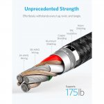 Anker Powerline+ II Lightning Lightning cable 1.8m - сертифициран Lightning кабел за iPhone, iPad и iPod с Lightning (1.8 м) (черен) 2