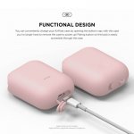 Elago Airpods Waterproof Case - водоустойчив силиконов калъф за Apple Airpods (розов) 2