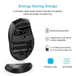 TeckNet BM308 Bluetooth Mouse - ергономична безжична мишка с блутут (за PC) (черна) 1