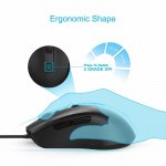 TeckNet UM017 Alpha S3 Wired Mouse - ергономична жична мишка (черна) 2