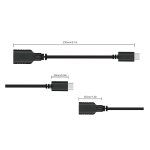 TeckNet TF010 3.0 USB-C to USB-A Female - USB-A OTG адаптер за устройства с USB-C порт (черен) 2