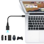 TeckNet TF010 3.0 USB-C to USB-A Female - USB-A OTG адаптер за устройства с USB-C порт (черен) 3