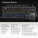 TeckNet X705 LED Illuminated Gaming Keyboard - геймърска клавиатура с LED подсветка (за PC) 4