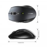 TeckNet M022 Black 2.4G Wireless Mouse - ергономична безжична мишка (за Mac и PC) 6