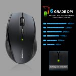 TeckNet M022 Black 2.4G Wireless Mouse - ергономична безжична мишка (за Mac и PC) 5