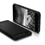 Spigen Rugged Armor Case - термополиуретанов кейс с най-висока степен на защита за Huawei P10 (черен-мат) 1