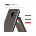 Patchworks Mono Grip Case - хибриден удароустойчив TPU калъф за Samsung Galaxy S9 (кафяв) 3