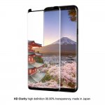 Eiger 3D Glass Case Friendly Curved Tempered Glass - калено стъклено защитно покритие с извити ръбове за целия дисплея на Samsung Galaxy Note 9 (черен-прозрачен) 4